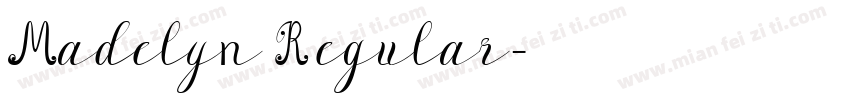 Madelyn Regular字体转换